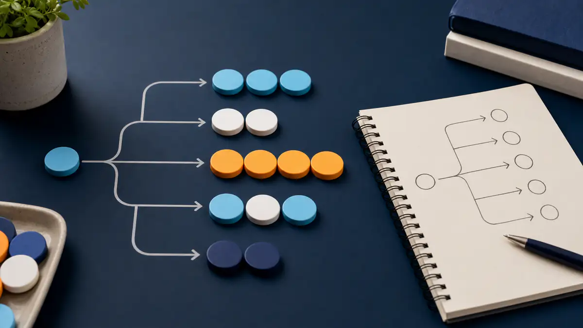 Imagen editorial sobre ejercicios de combinatoria resueltos