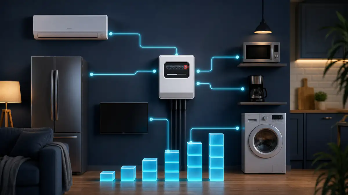 Imagen editorial sobre qué es el consumo eléctrico