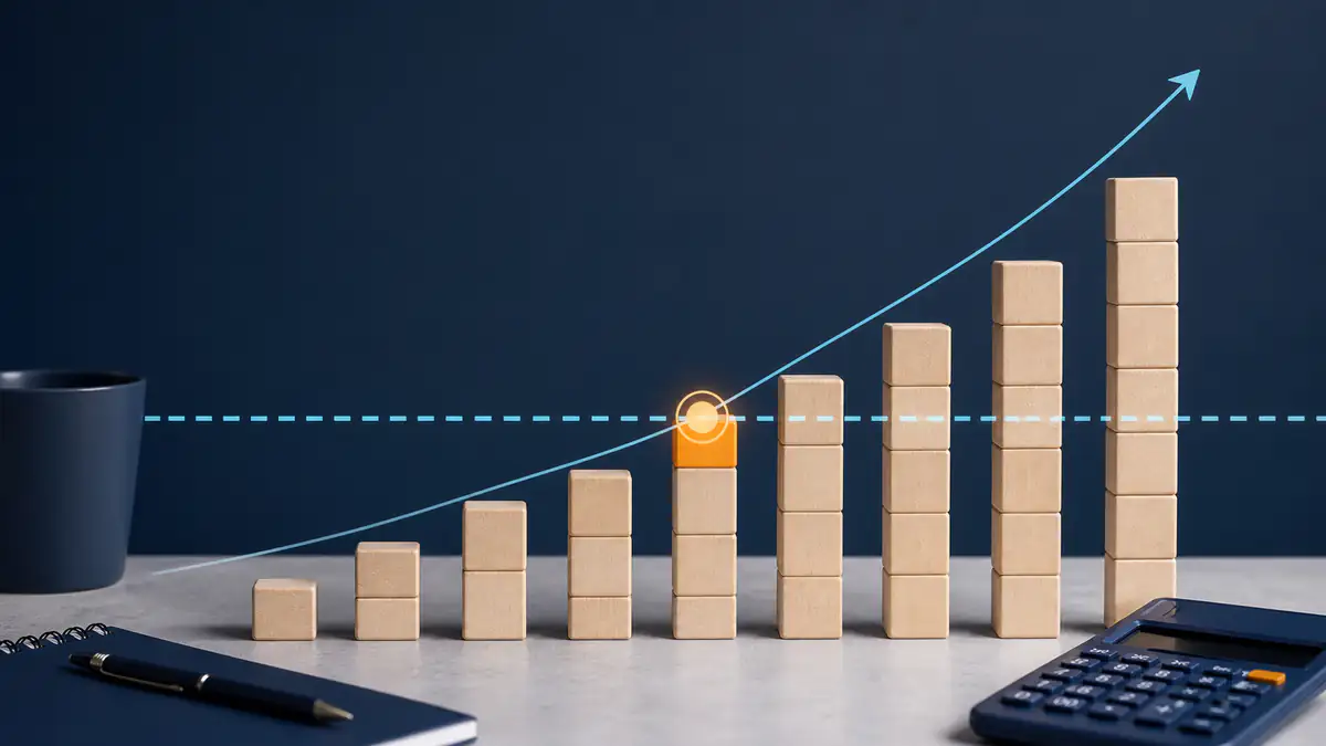 Imagen editorial sobre qué es el punto de equilibrio
